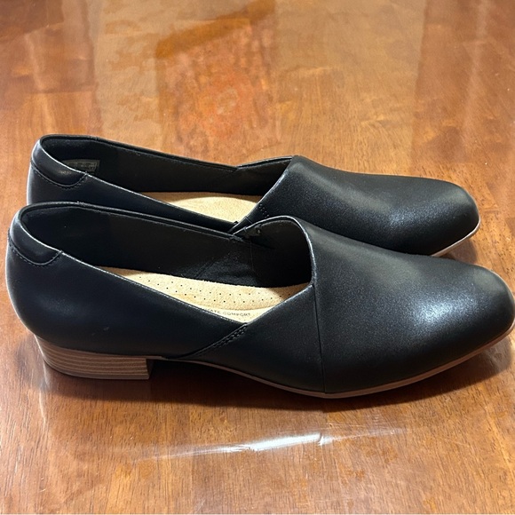 Clarks Women's Juliet Palm-Praline Dress Loafer Black Leather US 11 NWOB RET $95 - Picture 3 of 11
